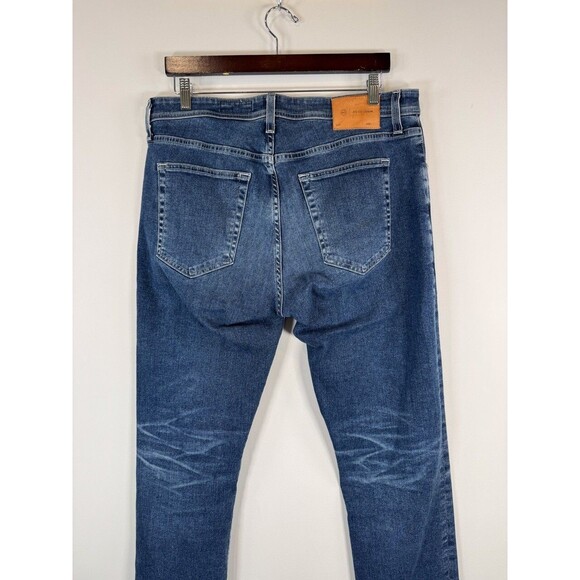 AG Adriano Goldschmied Mens Jeans Blue Tellis Modern Slim Denim Stretch 34x33 - Picture 8 of 12